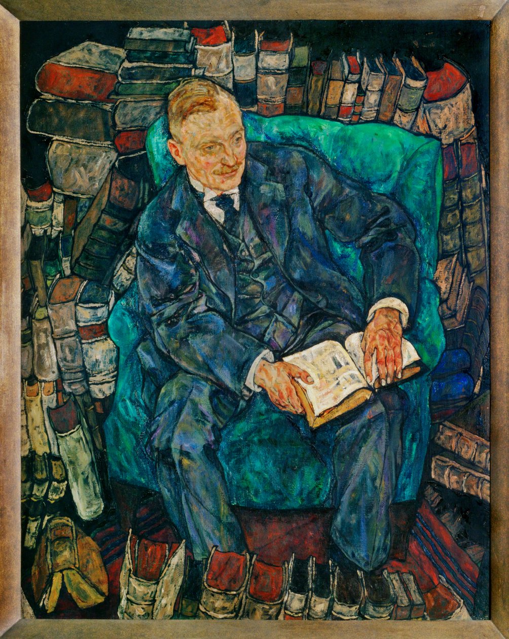Bildnis Dr. Hugo Koller ... (pintura sobre lienzo) de Egon Schiele