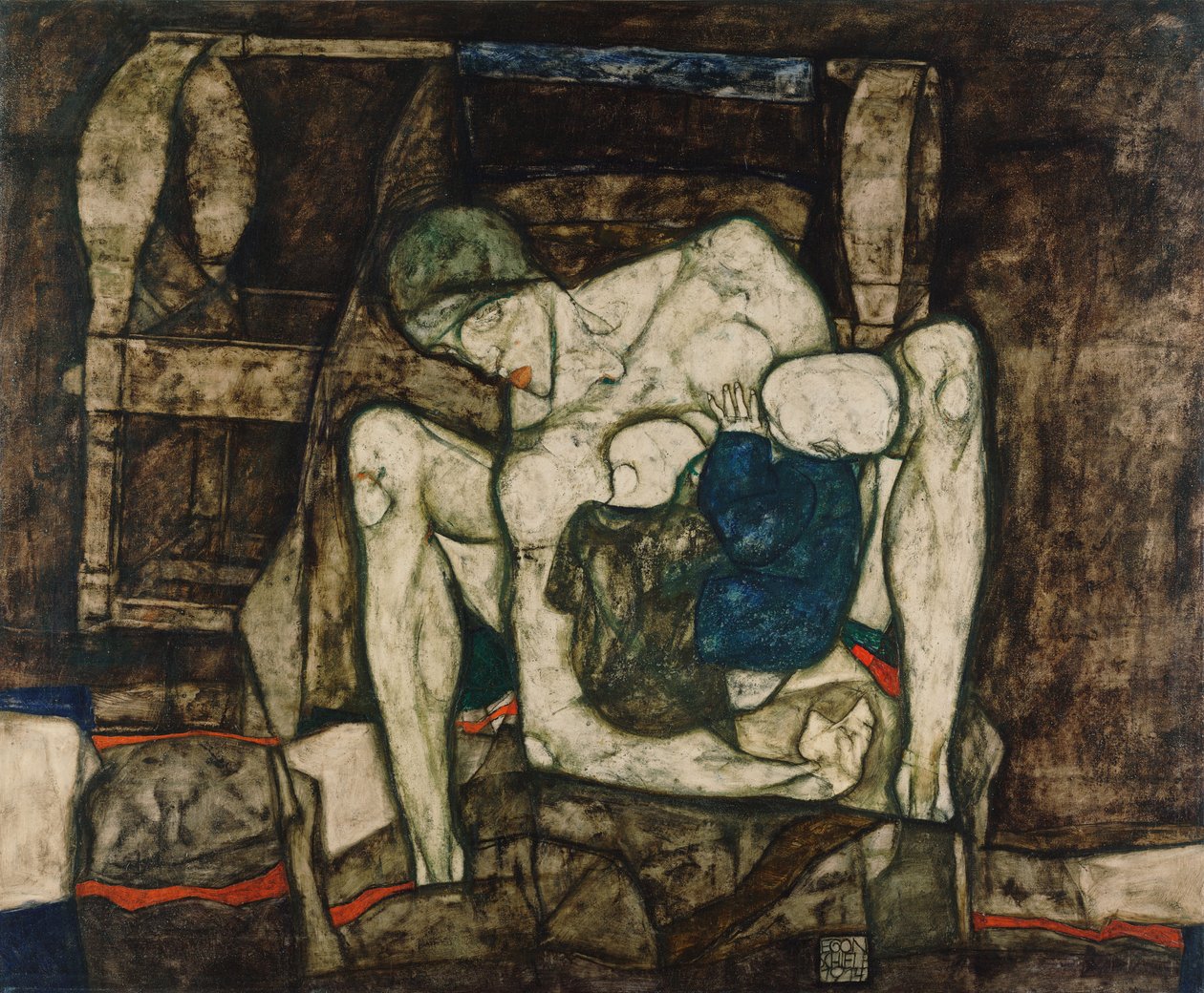 Madre ciega, 1914 de Egon Schiele