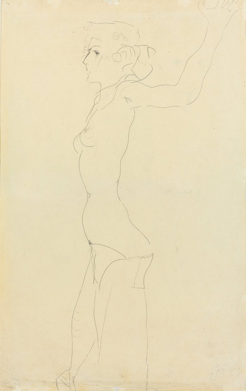 Desnudo femenino, 1911 de Egon Schiele
