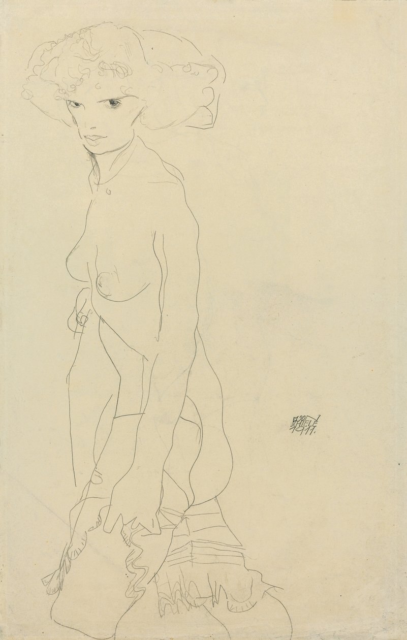 Desnudo femenino, 1911 de Egon Schiele