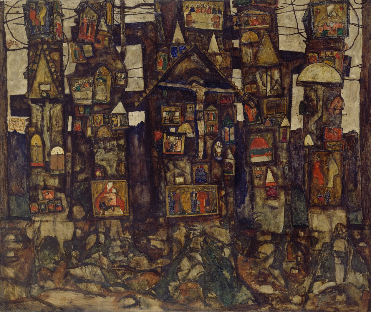 Oración en el bosque, 1915 de Egon Schiele
