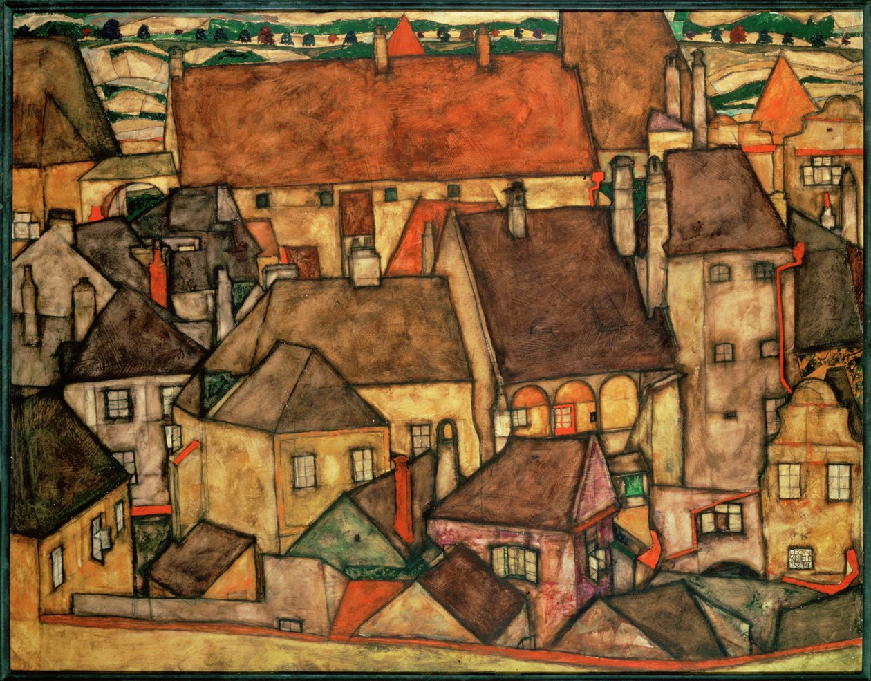Ciudad amarilla ... de Egon Schiele