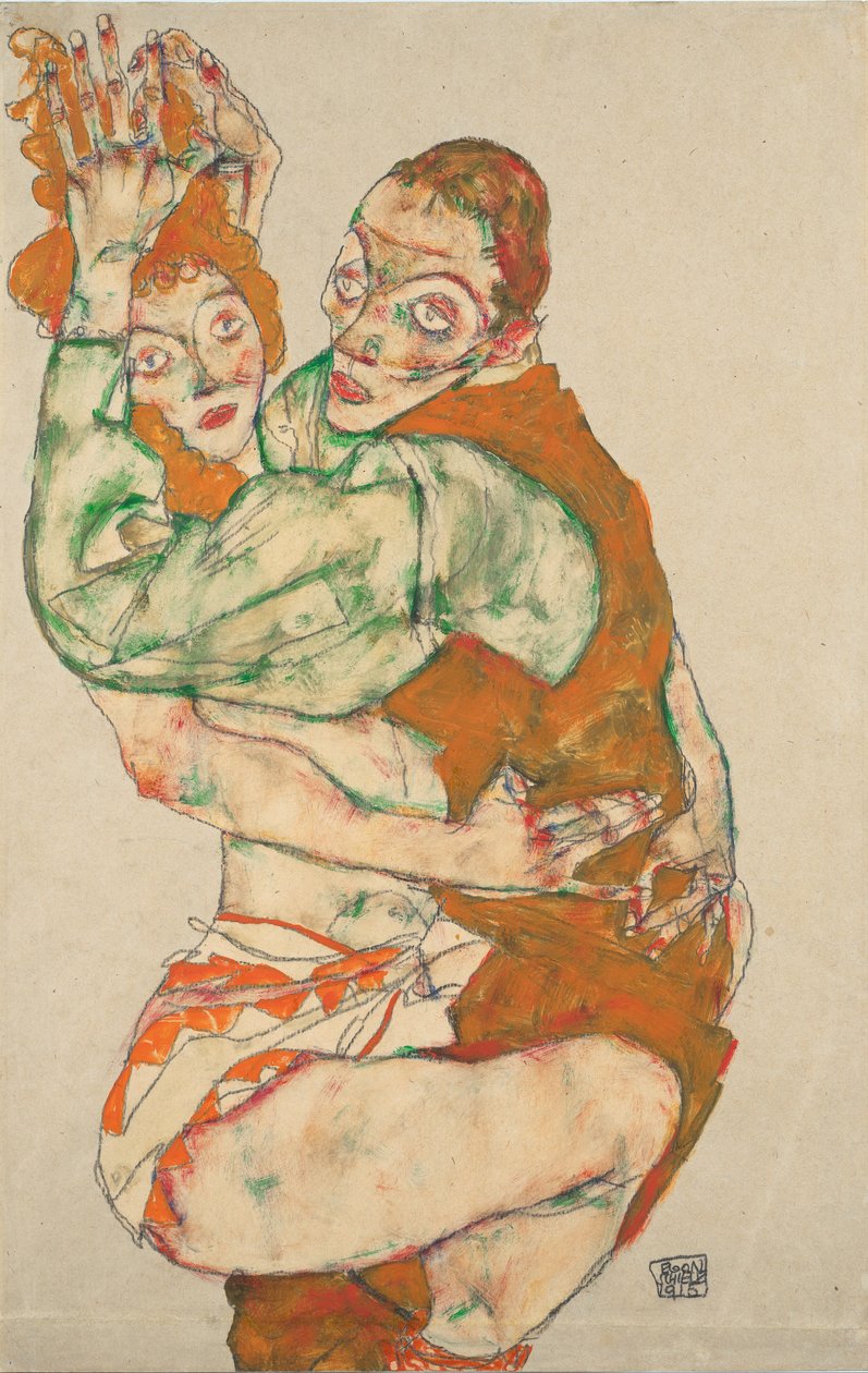 Haciendo el amor, 1915 de Egon Schiele