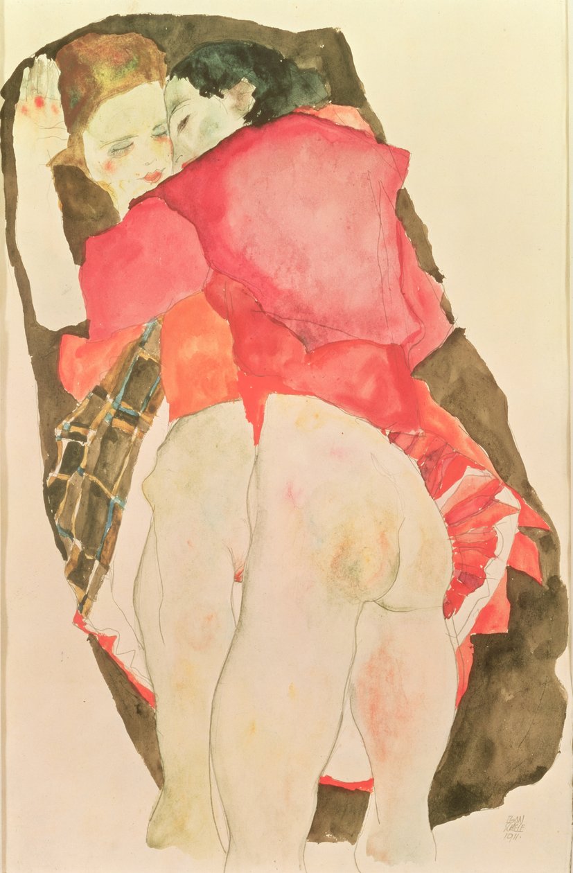 Amantes de Egon Schiele