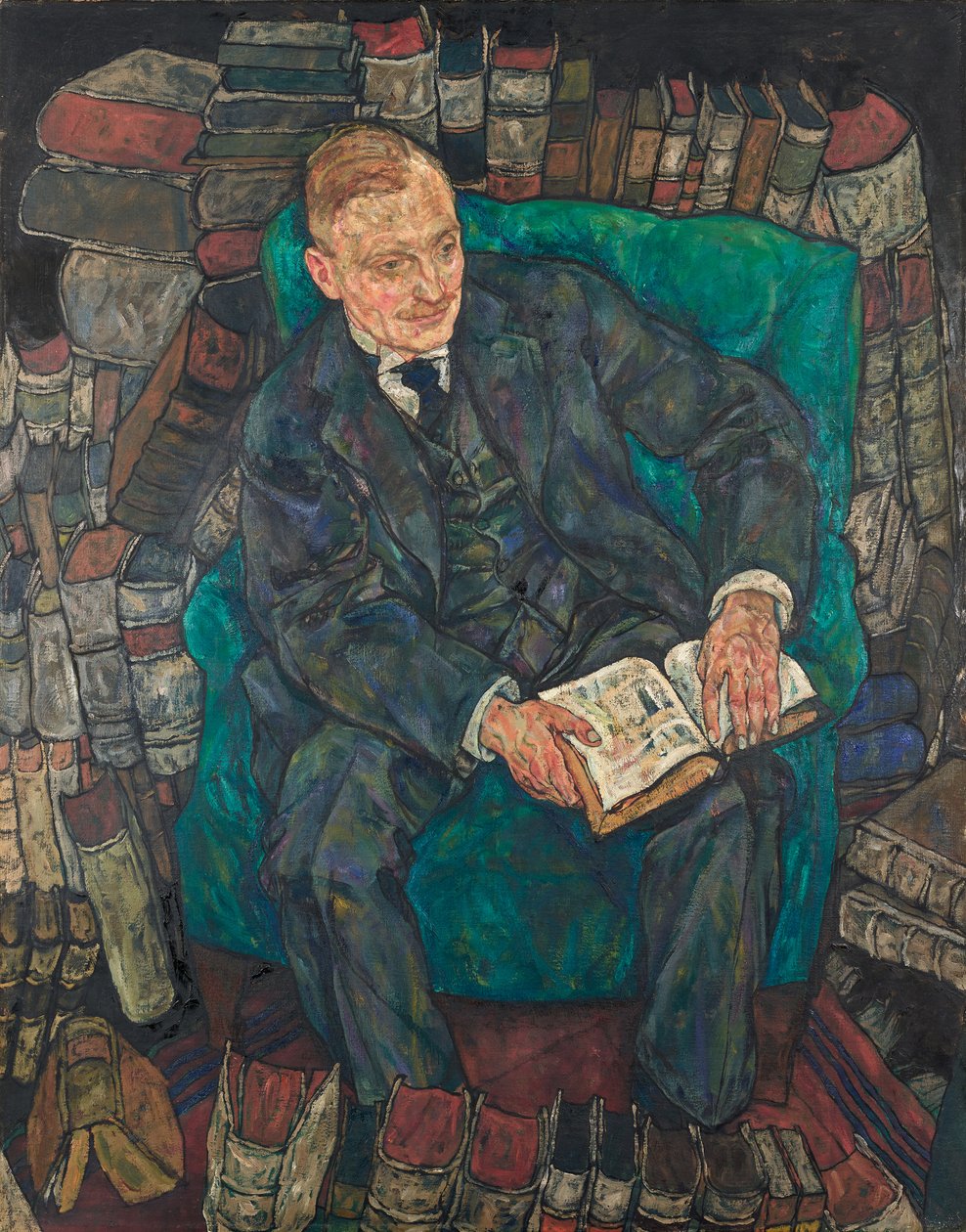Retrato del Dr. Hugo Koller, 1918 de Egon Schiele