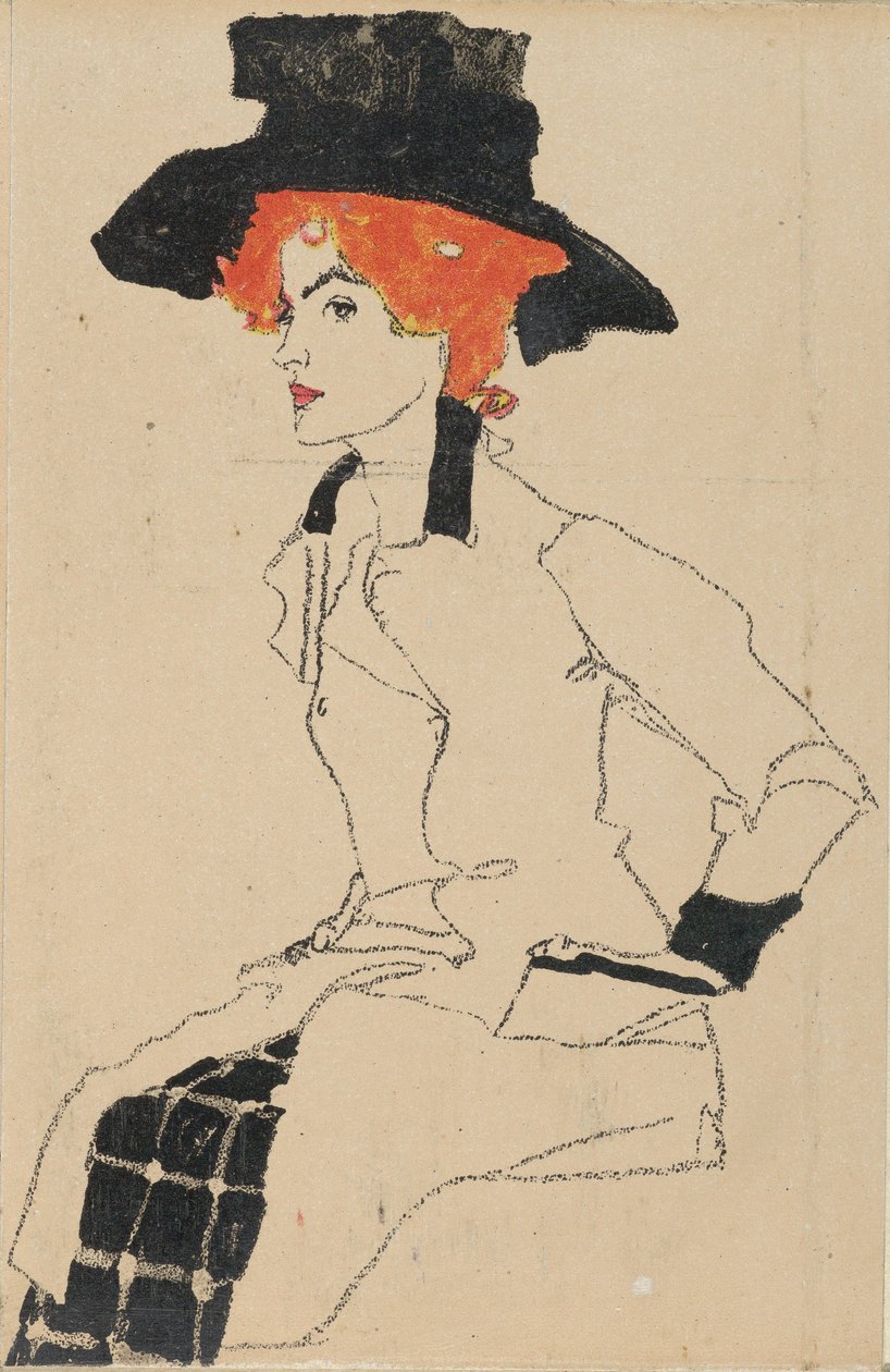 Retrato de una Mujer, 1910 de Egon Schiele