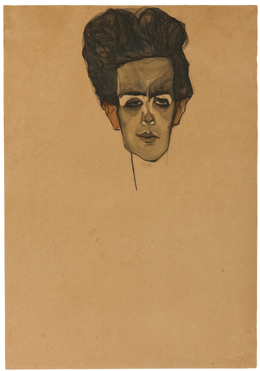 Autorretrato, 1910 de Egon Schiele