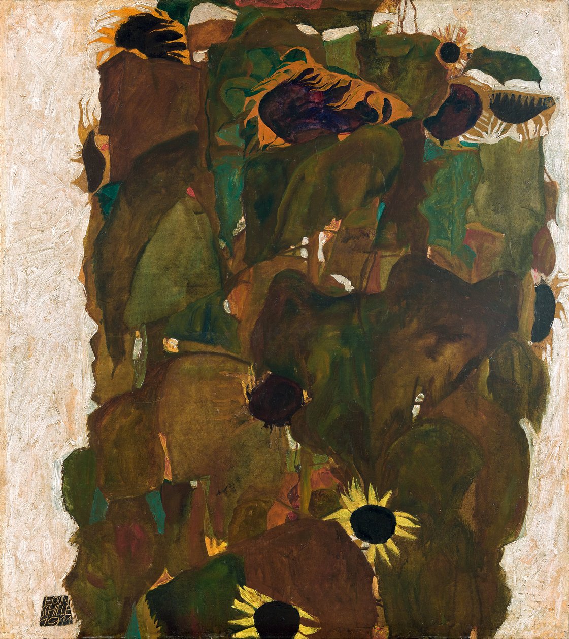 Girasoles yo de Egon Schiele