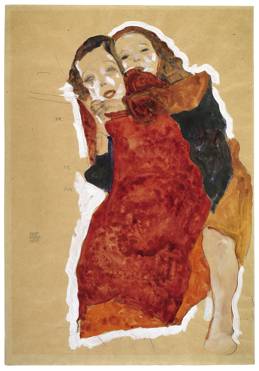Dos chicas, 1911 de Egon Schiele