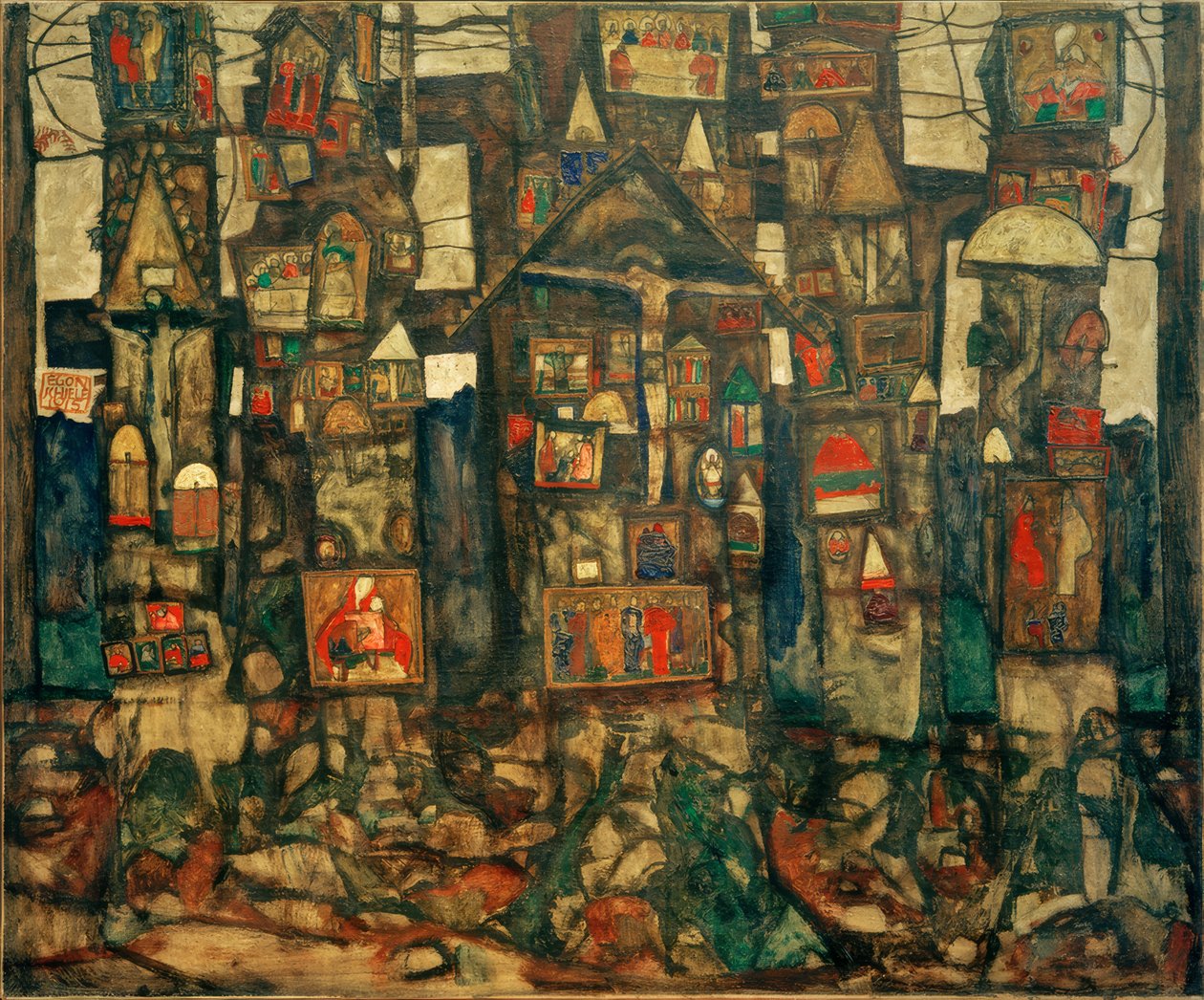 Devoción en el bosque de Egon Schiele