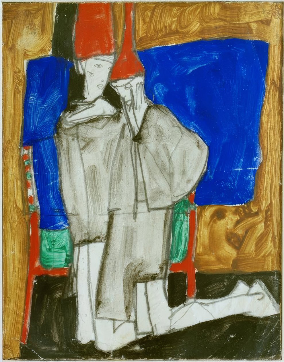Dos arrodillados de Egon Schiele