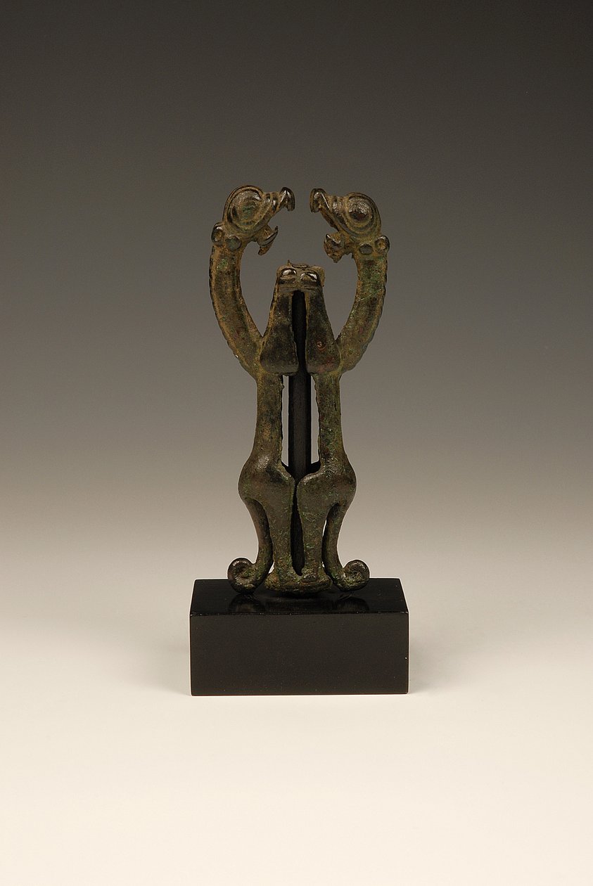 Remate de león de bronce, siglo IX-VIII a.C. (bronce) de Egyptian