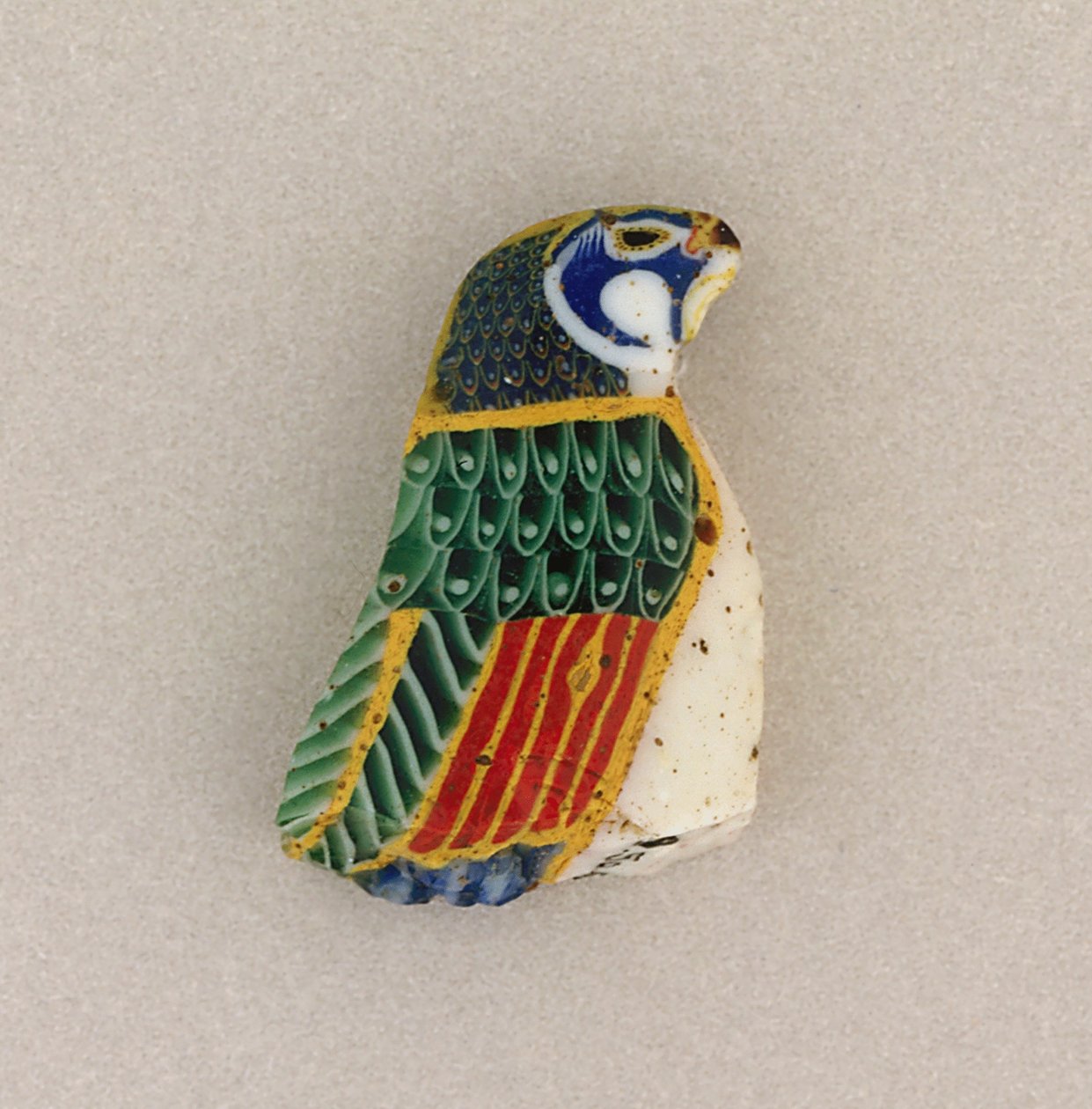 Placa de mosaico fusionado, período ptolemaico al período romano, 100 a.C.-100 d.C. de Egyptian