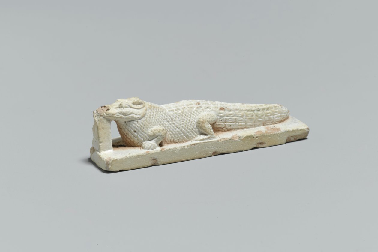Figura de cocodrilo, de Fayum, 332 a.C.-395 d.C. de Egyptian