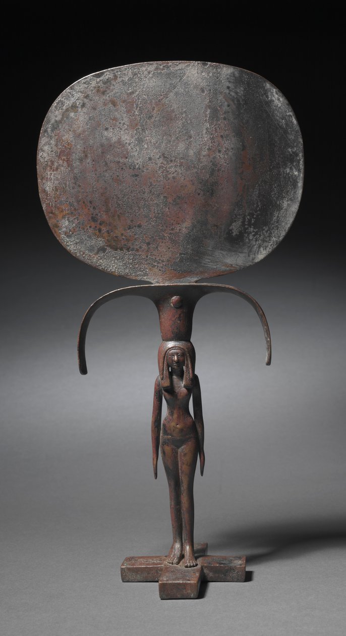 Espejo de cariátide, c.1540-1296 a.C. de Egyptian 18th Dynasty