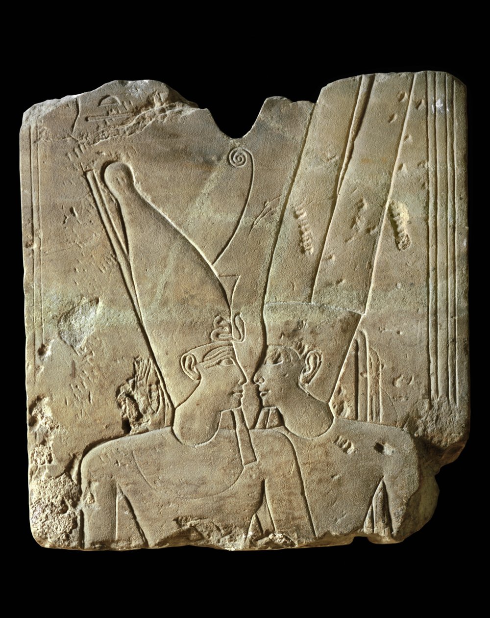 El faraón Ramsés II y el dios Amón ... de Egyptian 19th Dynasty