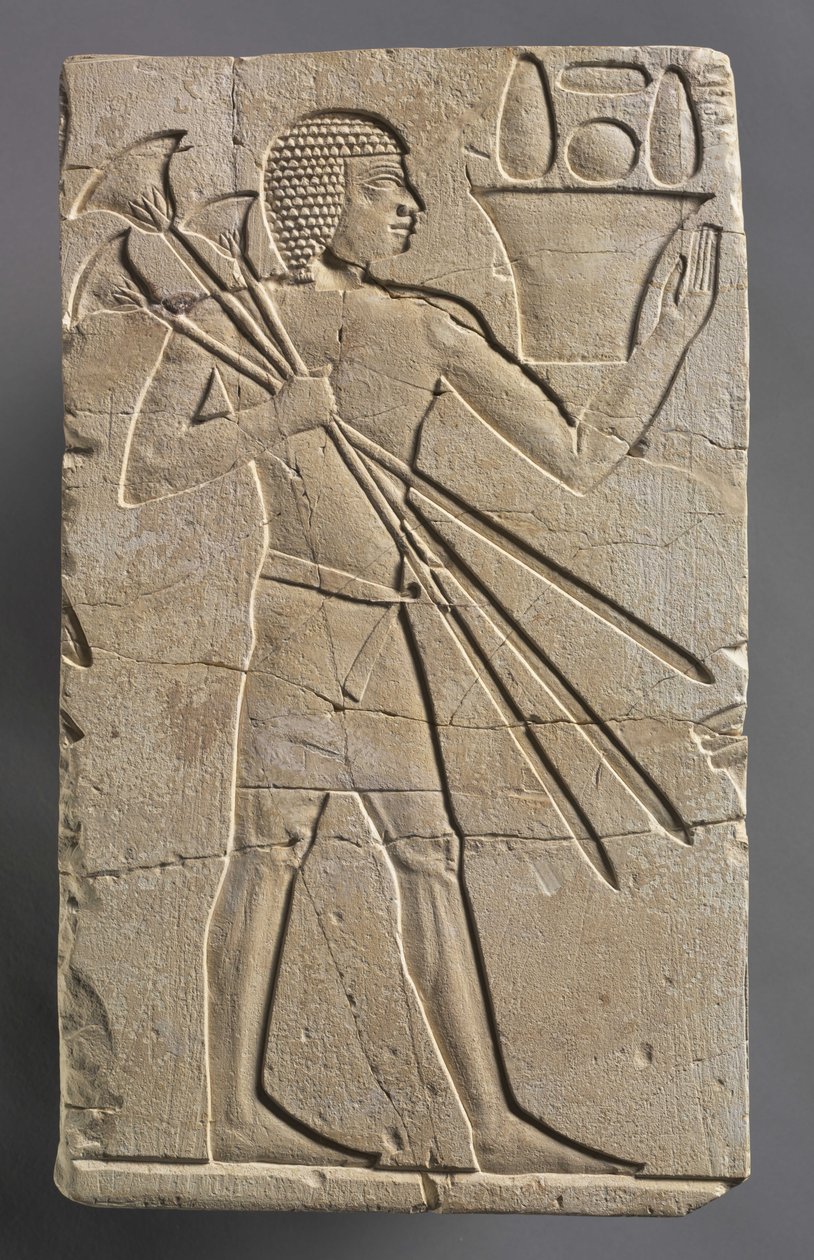 Portador de ofrendas masculino, c.667-647 a.C. de Egyptian 26th Dynasty