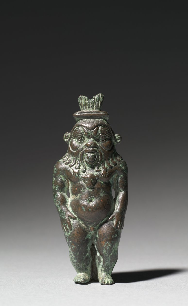 Estatuilla de Bes, 525-30 a.C. de Egyptian 27th Dynasty