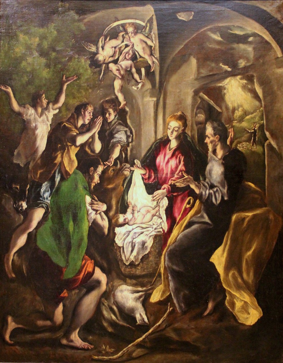 La adoración de los pastores de El Greco