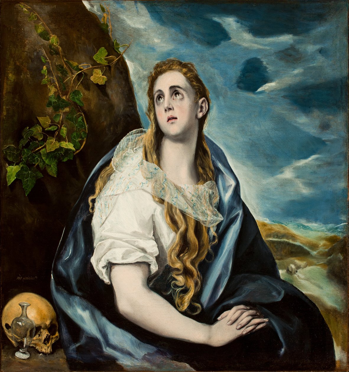 La Magdalena Arrepentida, c.1577 de El Greco