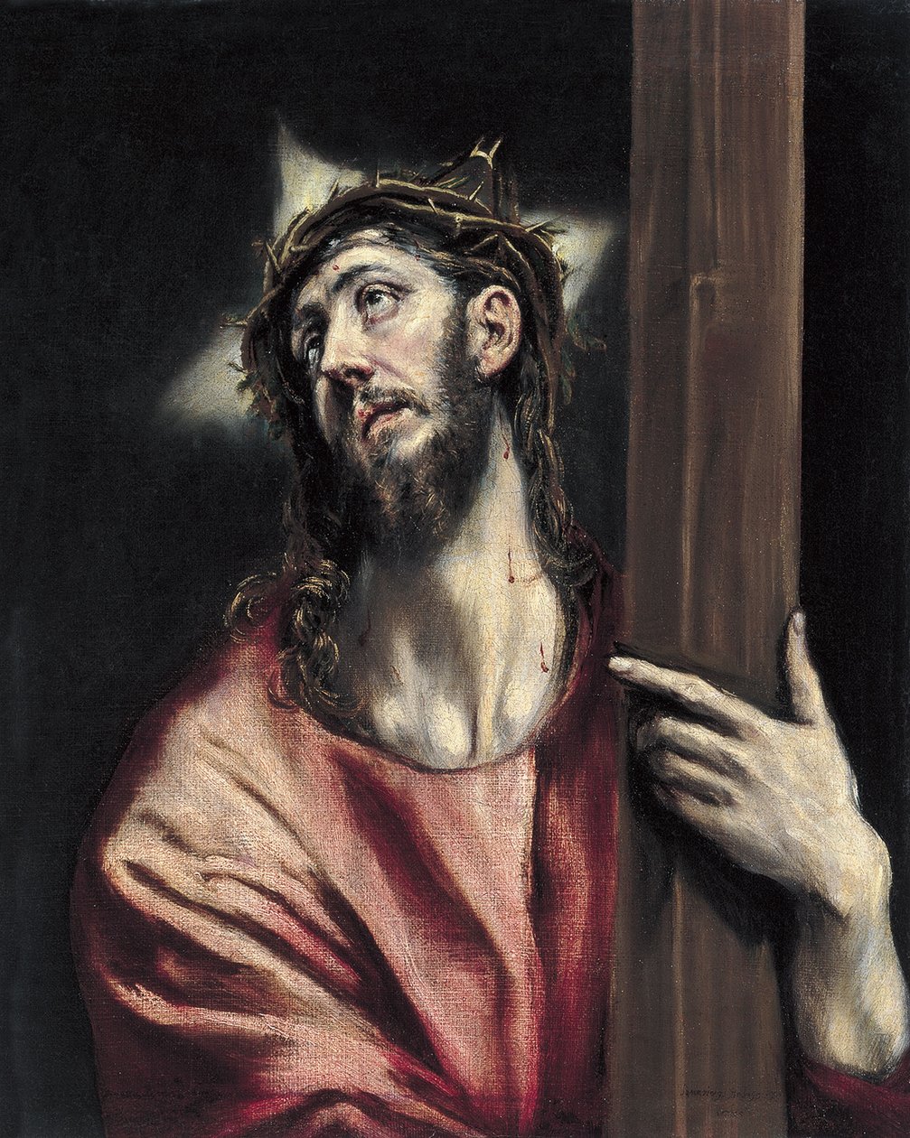 Cristo con la cruz en la mano de El Greco
