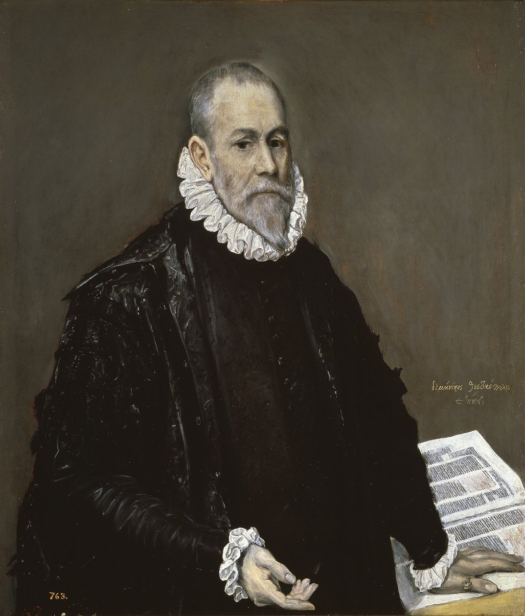 Retrato de un médico, 1582-1585 de El Greco