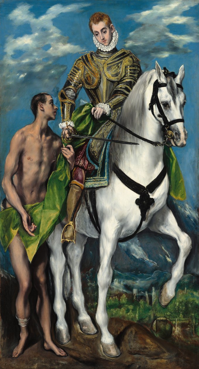 San Martín y el mendigo de El Greco