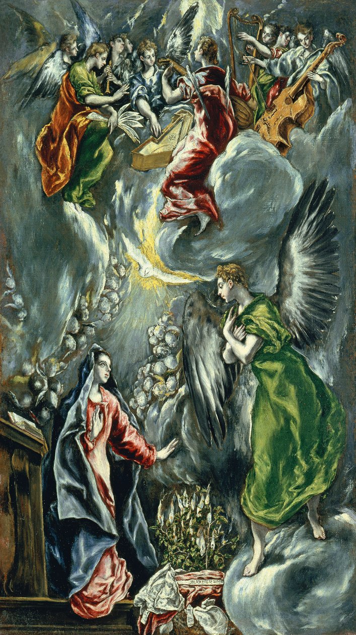 Spanish: La Anunciación Annunciation de El Greco