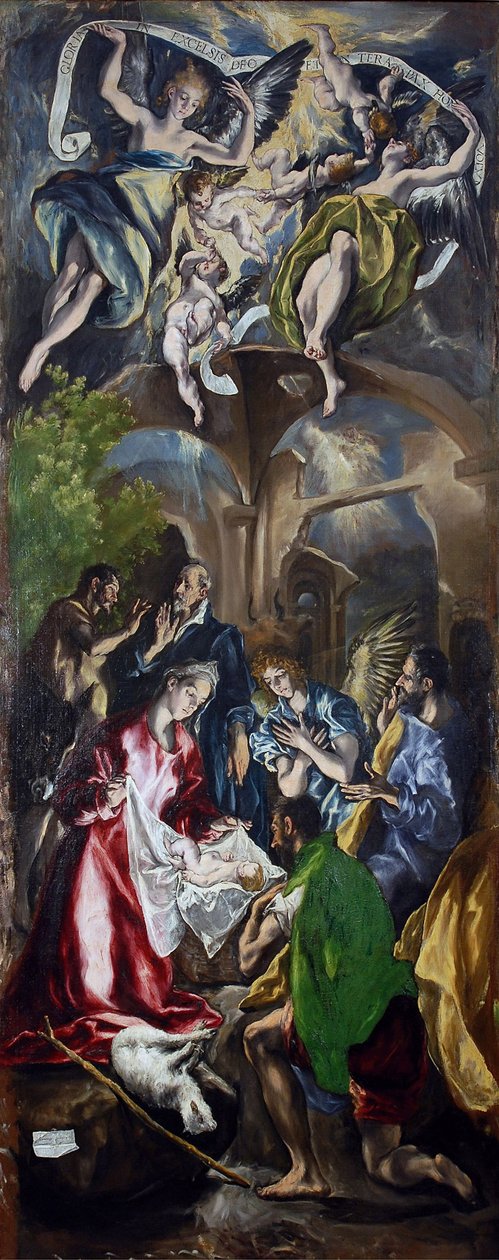 Adoración de los pastores de El Greco
