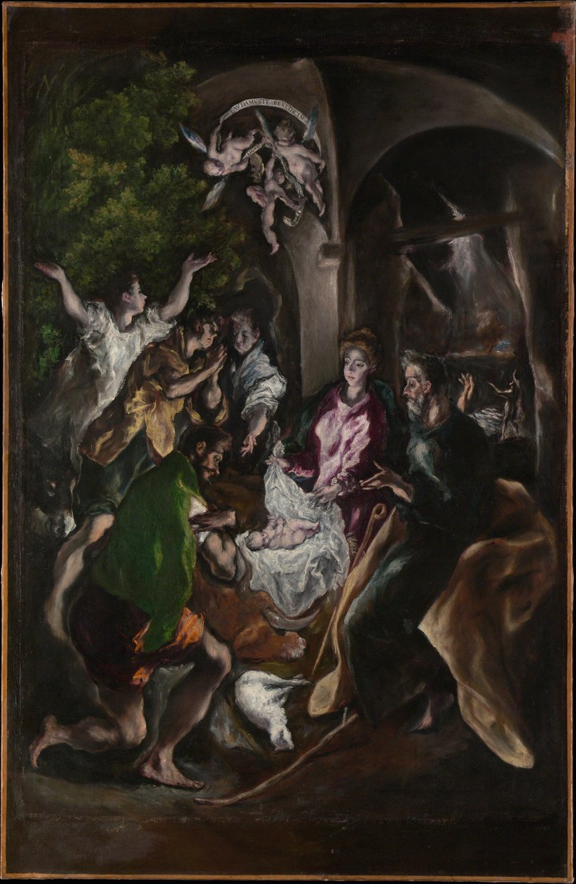 La adoración de los pastores, c.1605-10 de El Greco