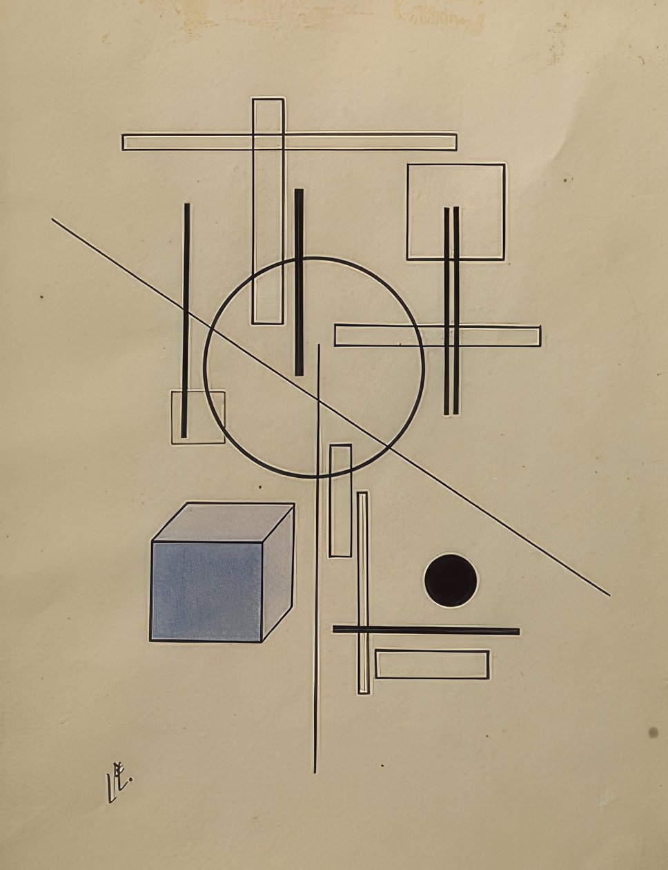 Composición. 1920 de Eliezer Markowich Lissitzky