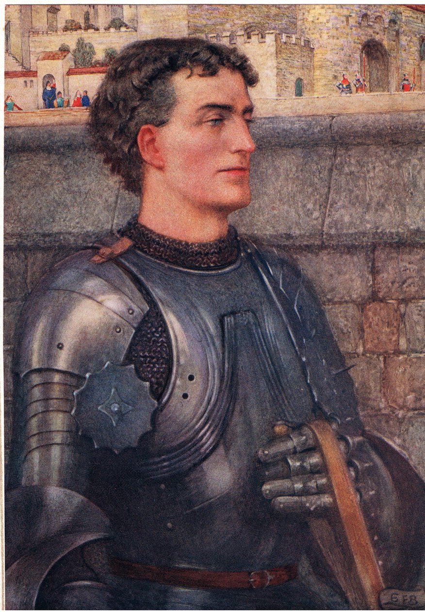Lancelot, c.1910 (litografía en color) de Eleanor Fortescue Brickdale