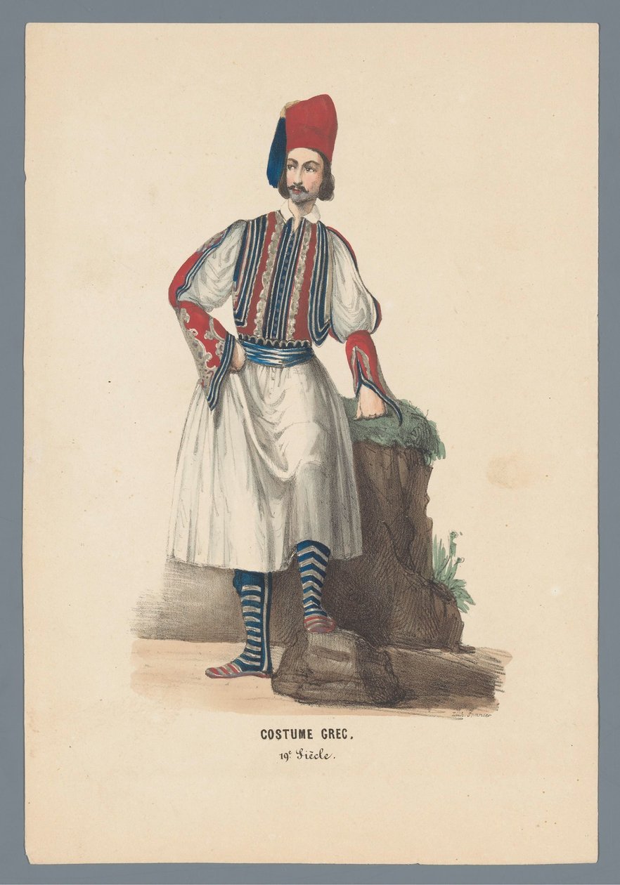 Vestuario Grec. 19e Siècle (título sobre objeto) de Elias Spanier