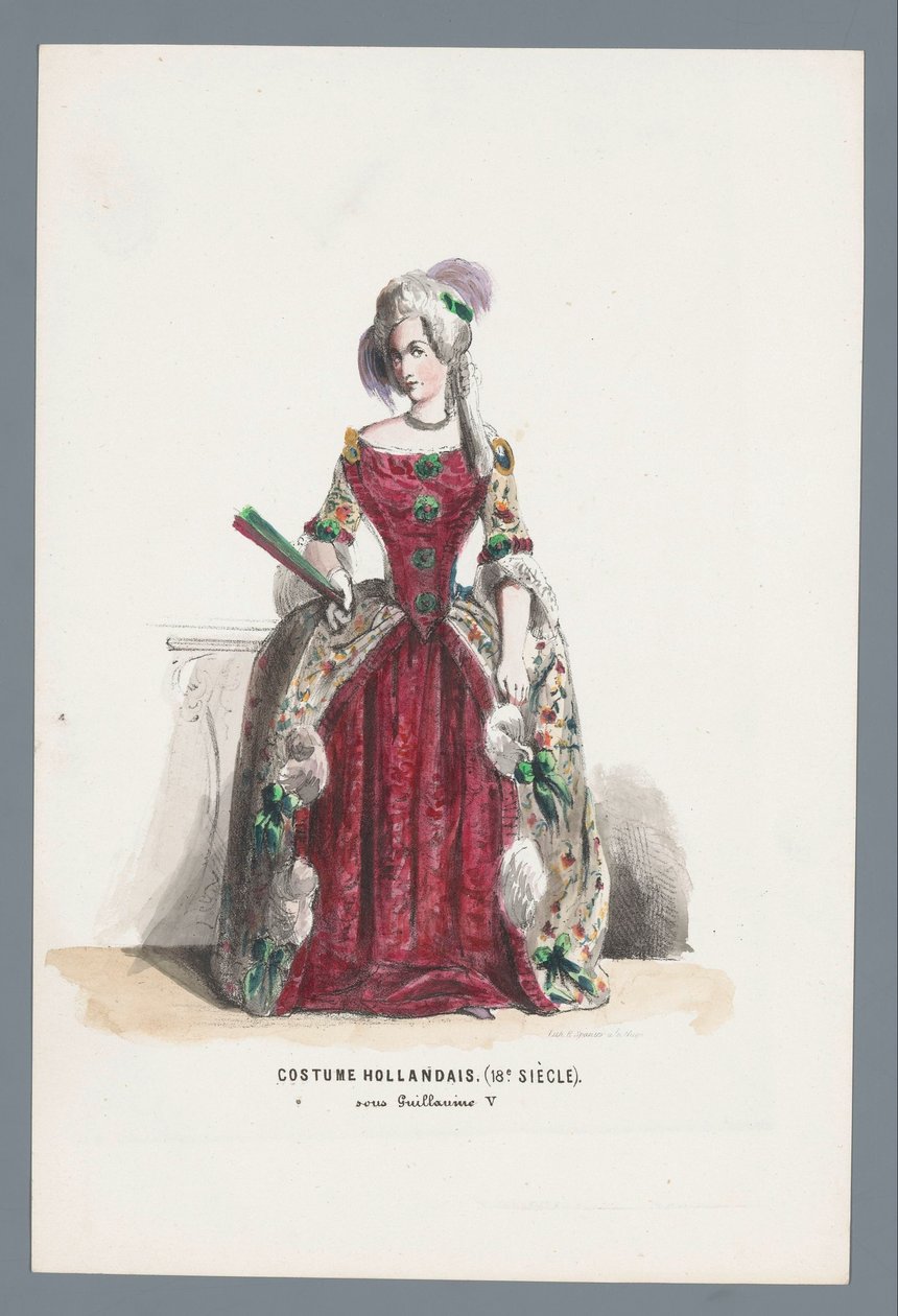 traje holandés. (siglo 18). bajo Guillermo V de Elias Spanier