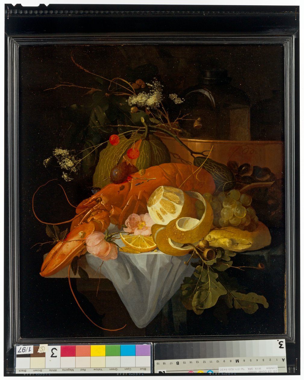 Bodegón con langosta de Elias van den Broeck