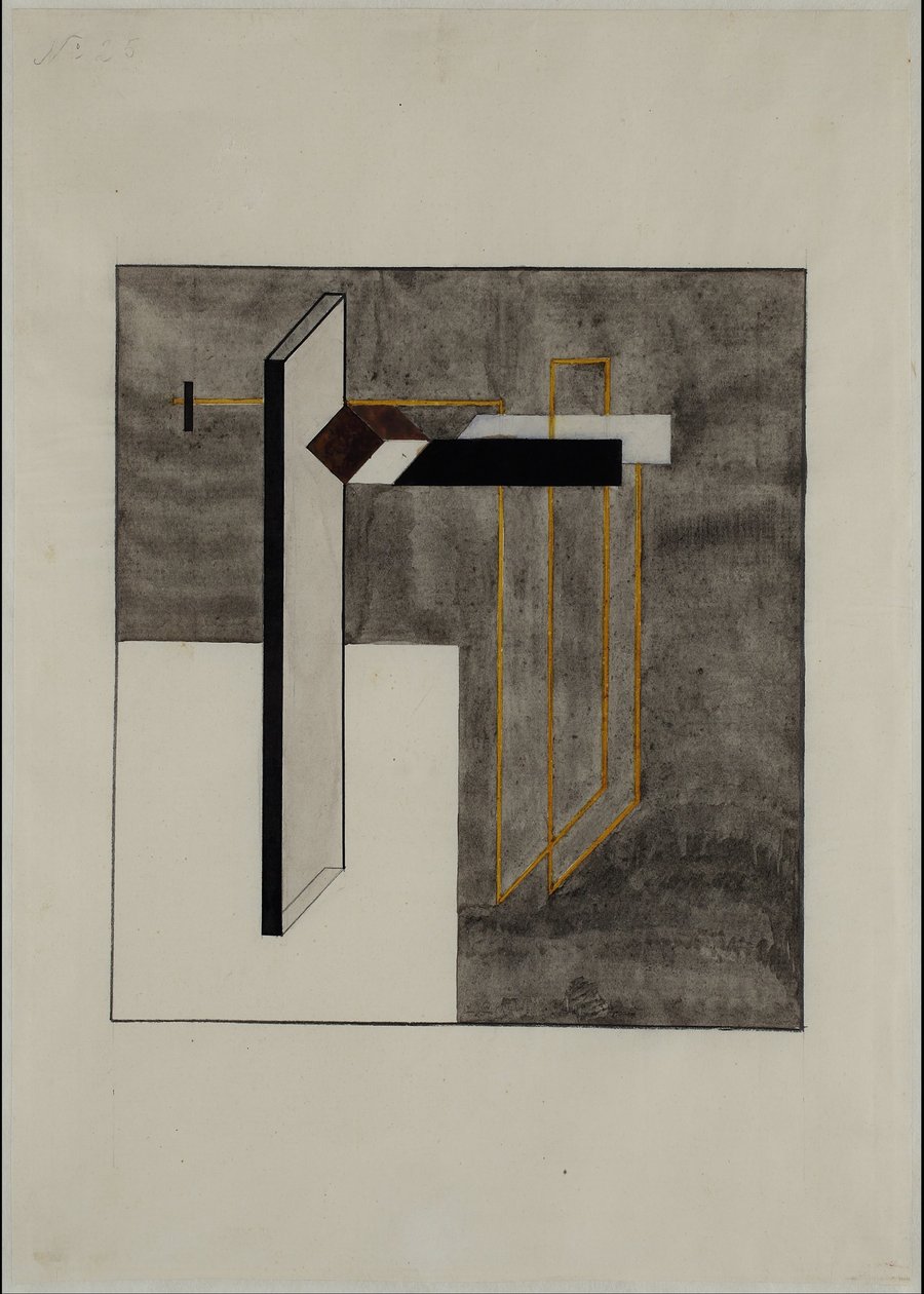 Proun 4B de Eliezer Markowich Lissitzky