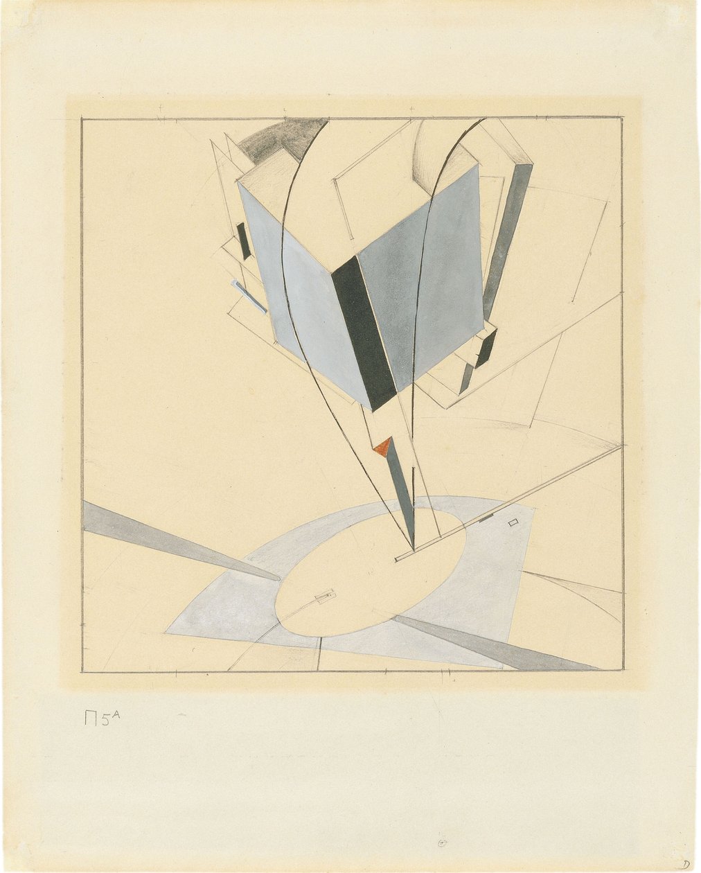 Proun 5 de Eliezer Markowich Lissitzky