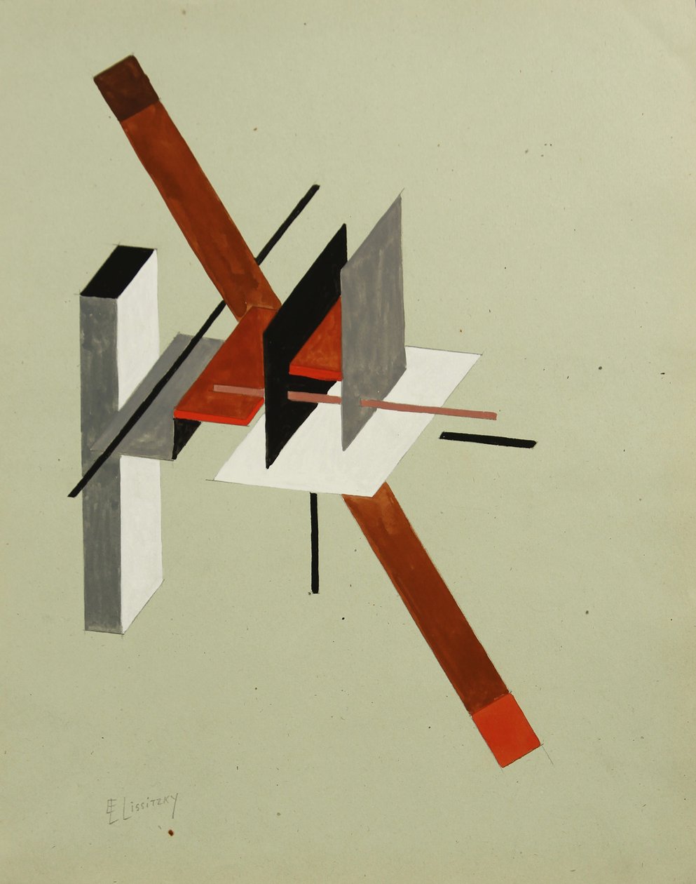 Proun, ca 1923 de Eliezer Markowich Lissitzky