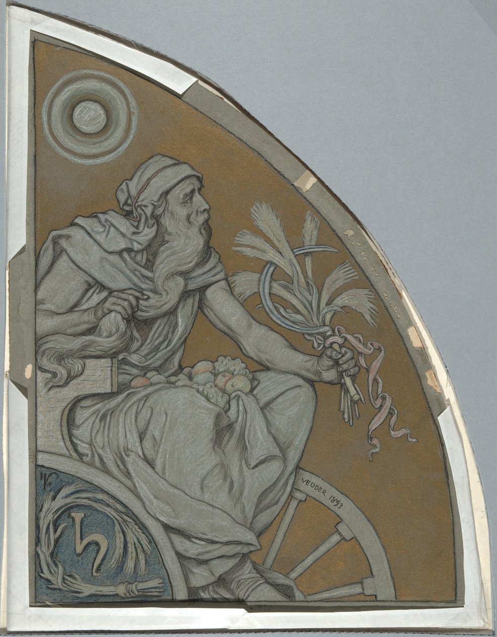 Caricatura de Saturno de Elihu Vedder