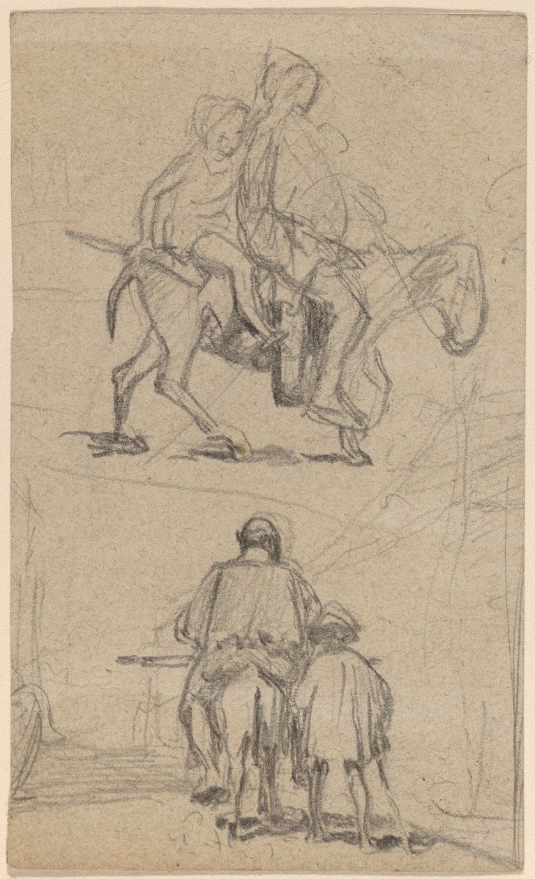 Padre, hijo y burro de Elihu Vedder