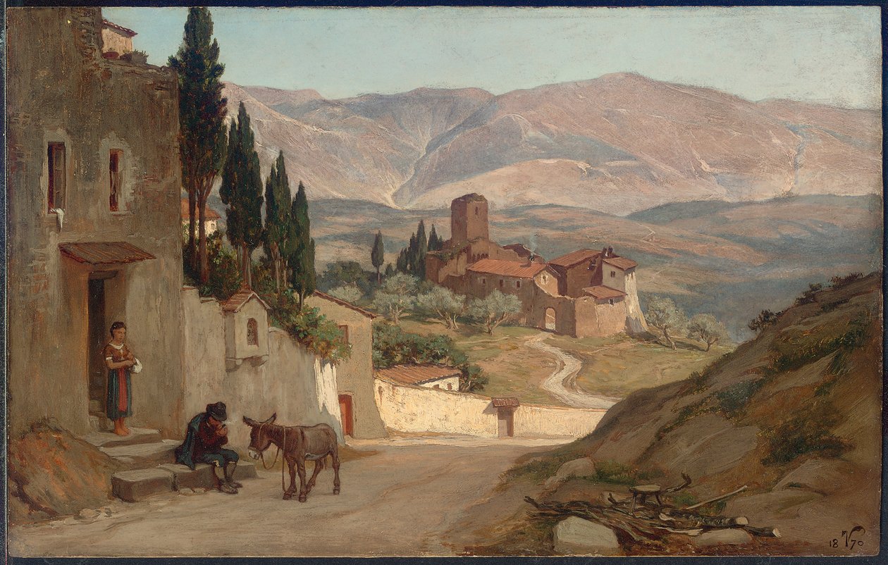 Cerca de Perugia, 1870 de Elihu Vedder