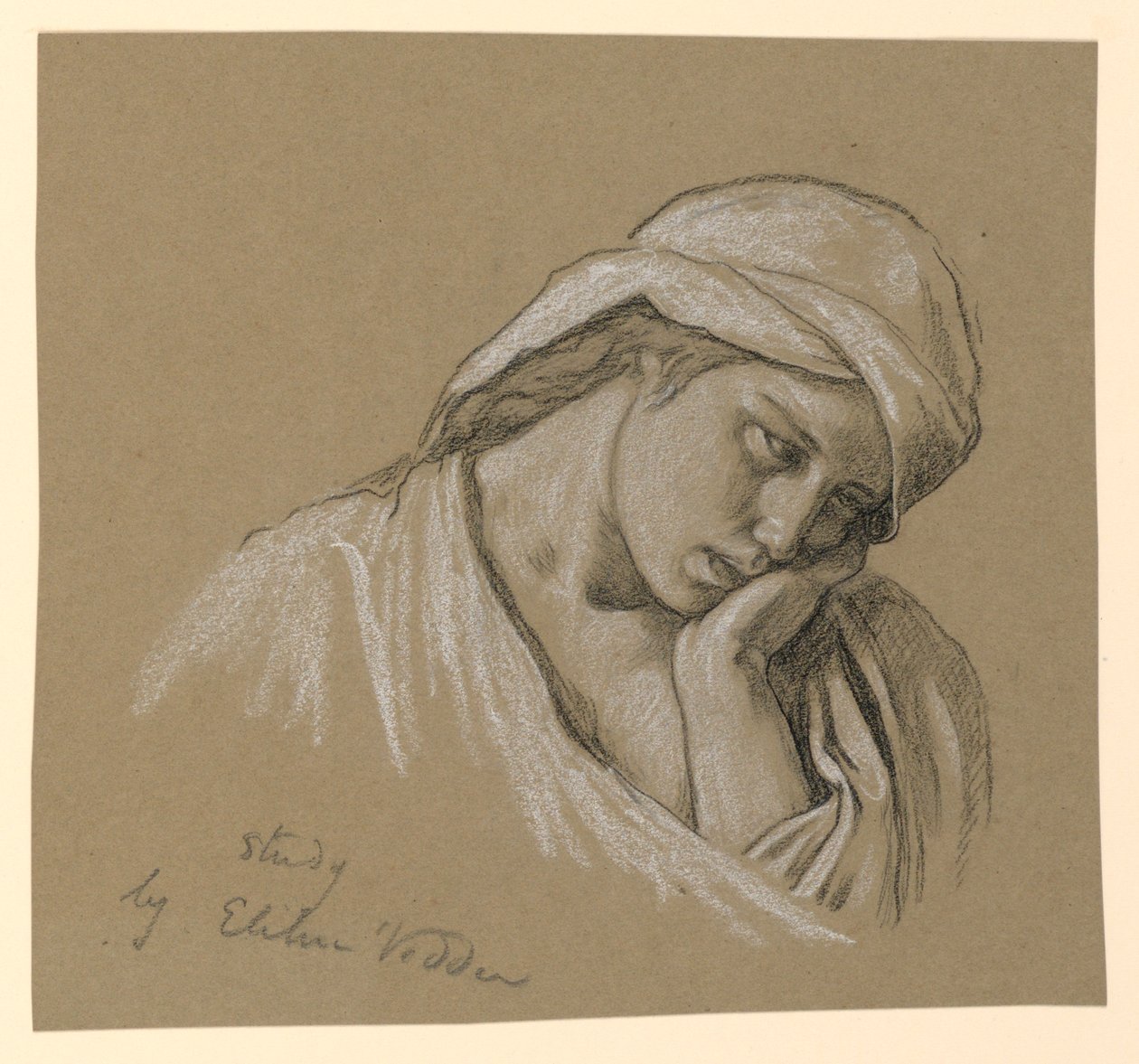 Retrato de una figura disfrazada de Elihu Vedder