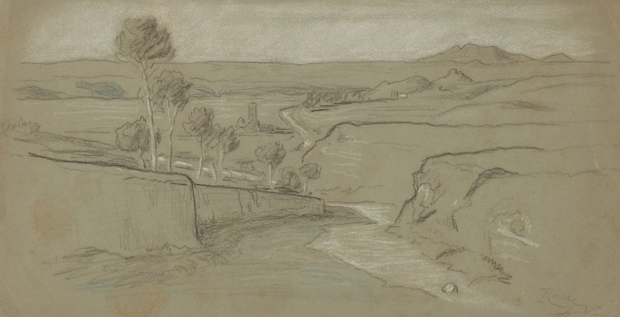 Paisaje romano de Elihu Vedder