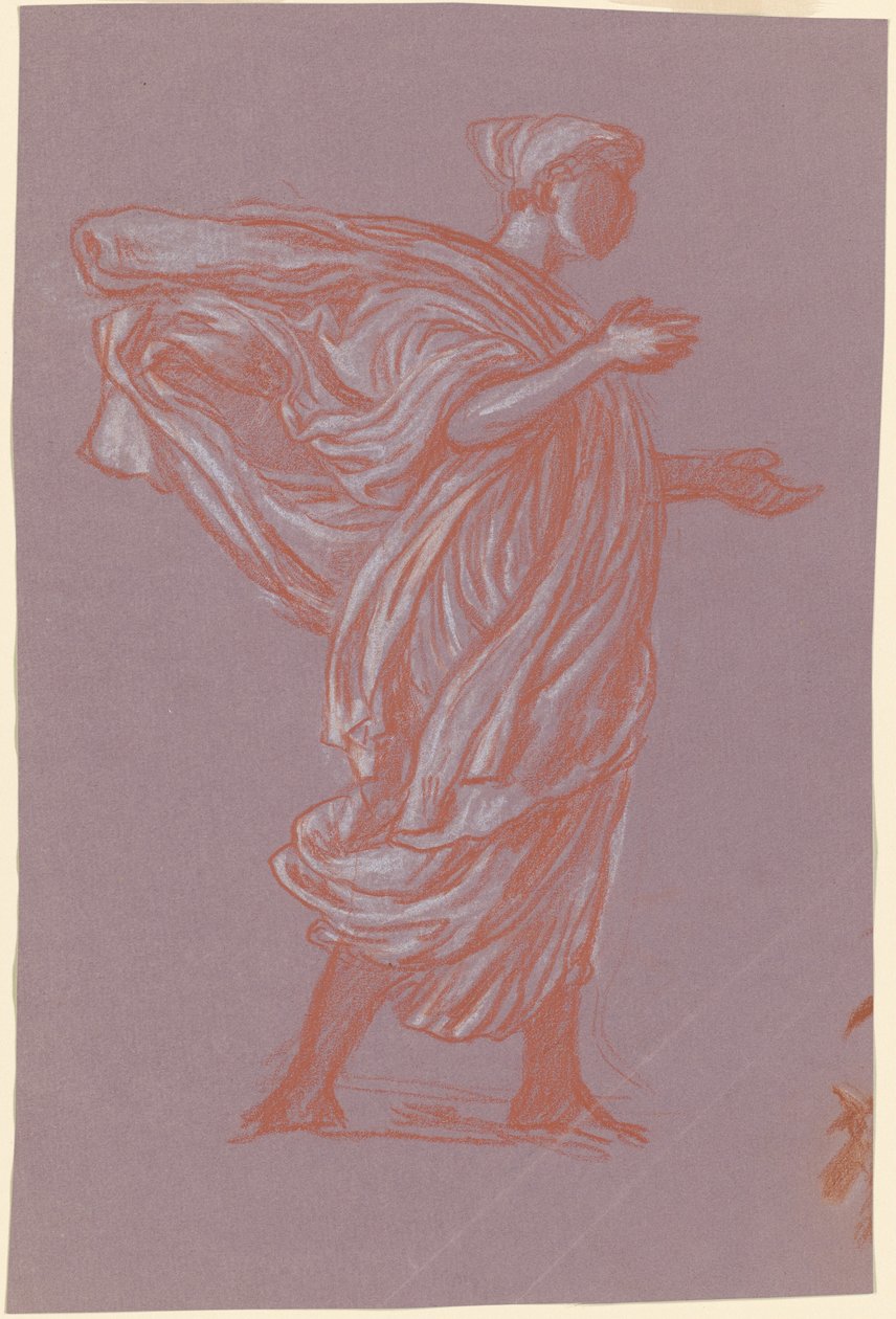 Estudio para "Niñas griegas bañándose" de Elihu Vedder