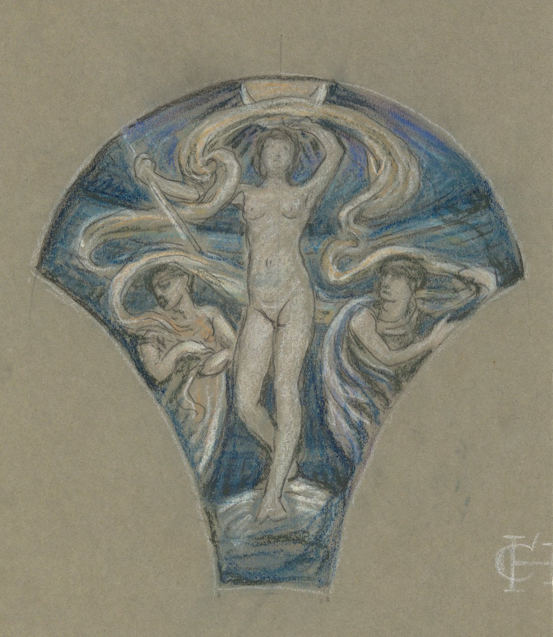 estudiar para luna de Elihu Vedder