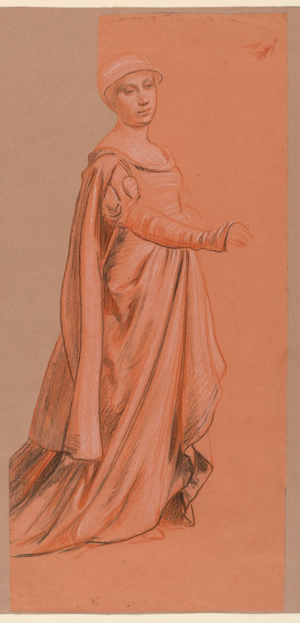 Estudio para "Procesión de Boda" de Elihu Vedder