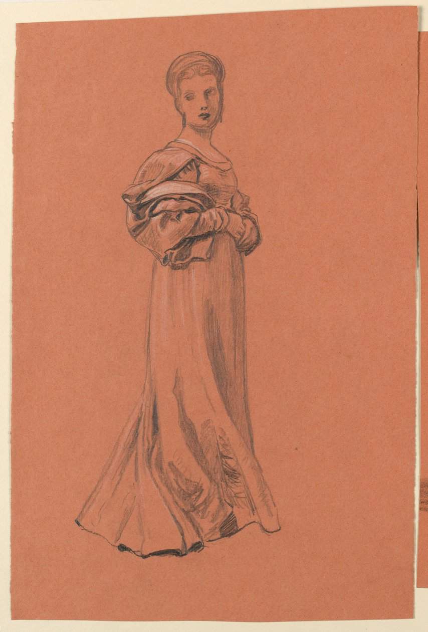 Estudio para "Procesión de bodas" de Elihu Vedder