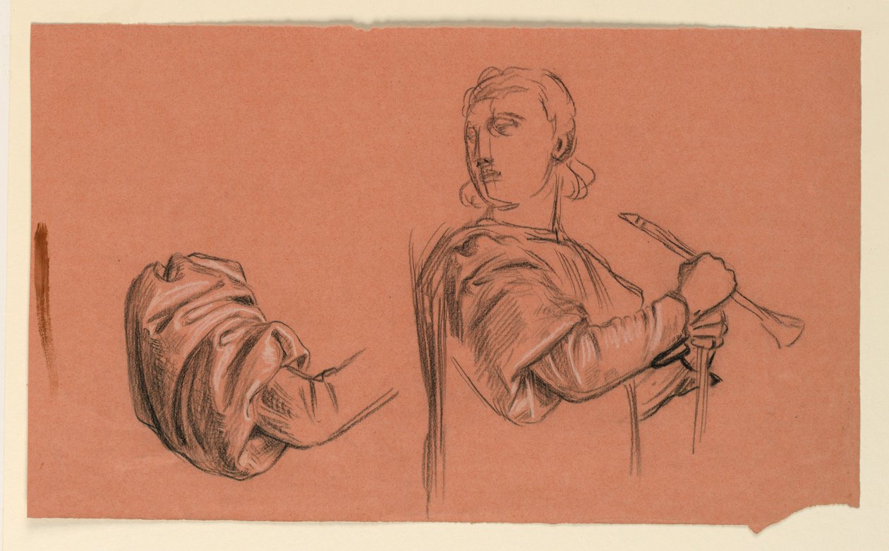 Estudio para "Procesión de Boda" de Elihu Vedder