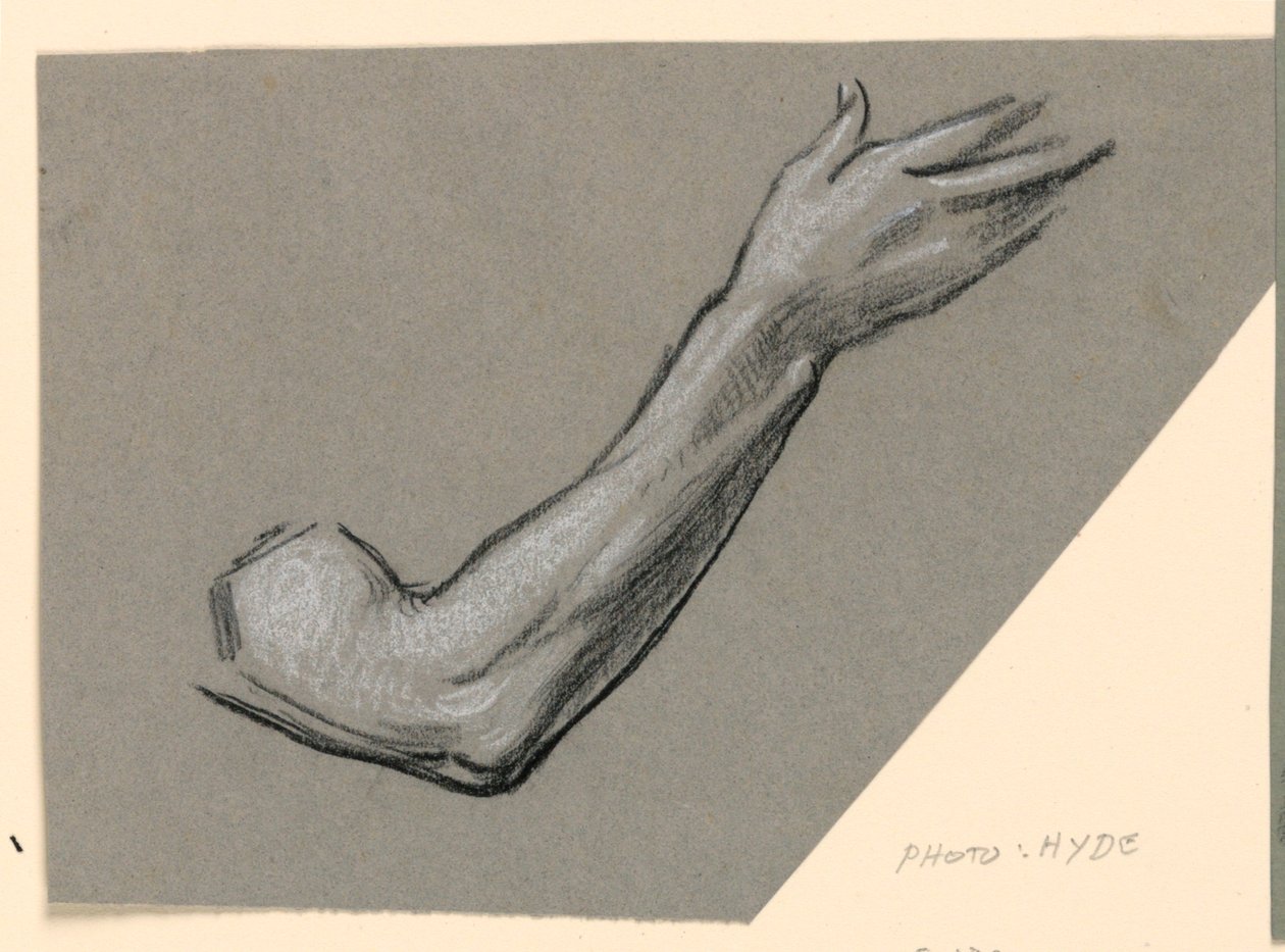 Estudio de un brazo de Elihu Vedder