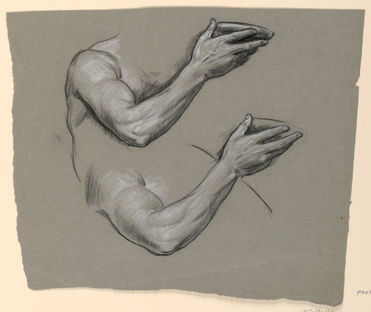 Estudio de un brazo de Elihu Vedder